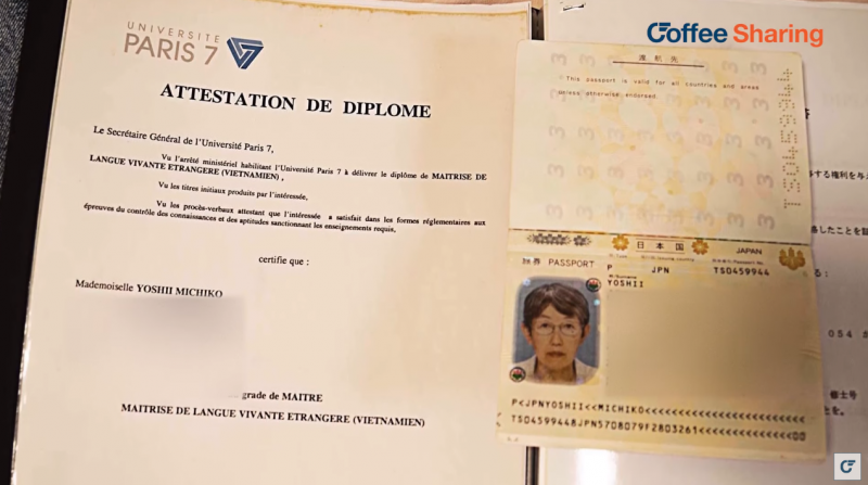 Tên đề tài cao học của GS Michiko